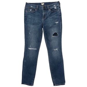 J.Crew Stretch Distressed Skinny Jeans Size 28